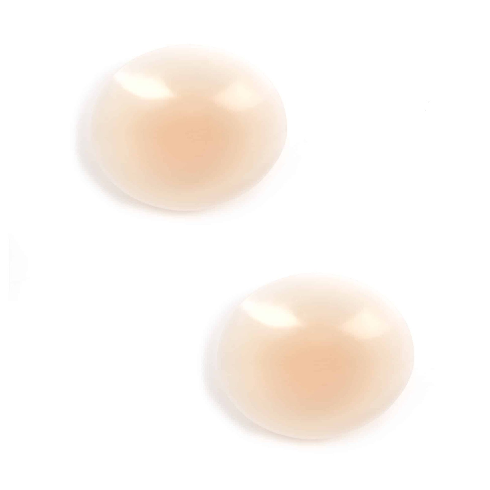 Skin Color Round No Glue Self Adhesive Silicone Nipple Pasties - Image 2