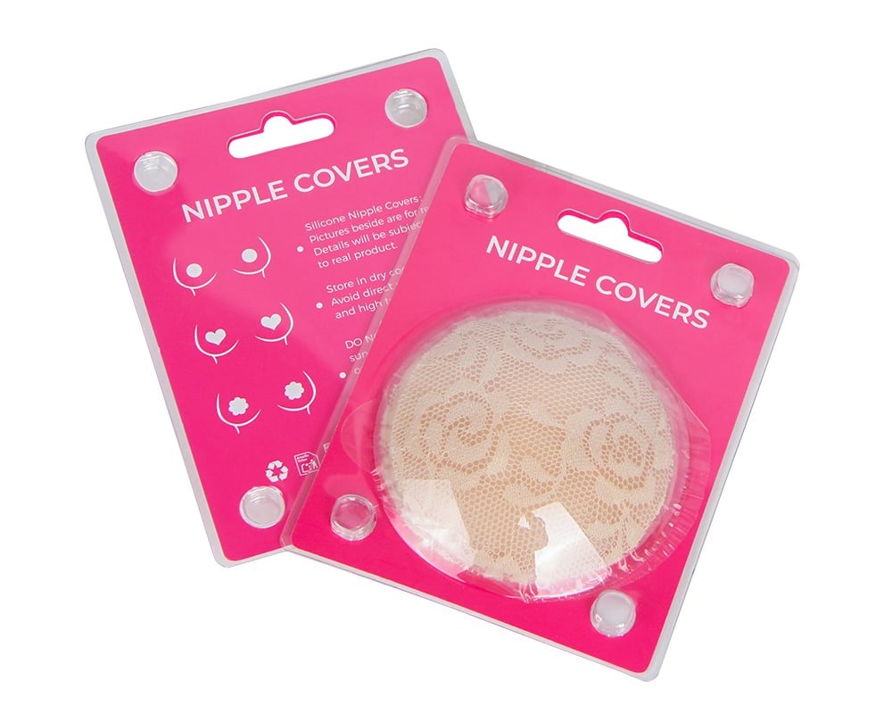 Nude Silicone Lace Nipple Covers - Image 2