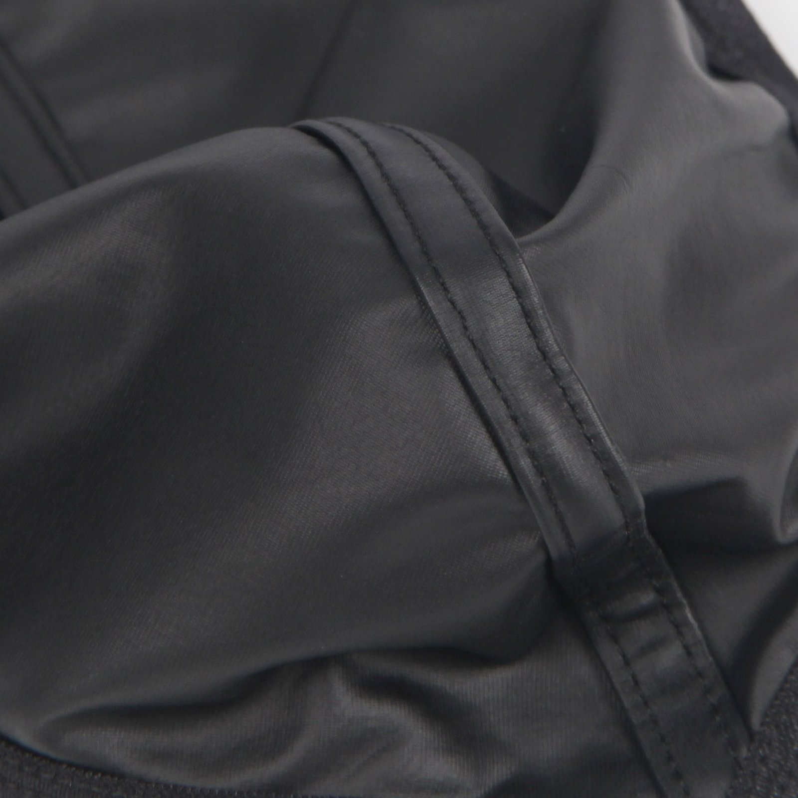 Black Sexy PU Leather Hollow Out Men Underwear - Image 9