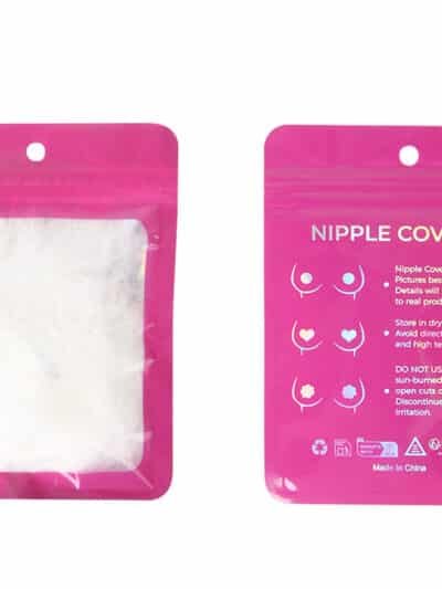White Fluffy Adhesive Nipple Covers
