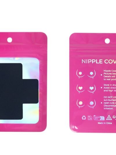 Black Cross Nipple Hiding Stickers