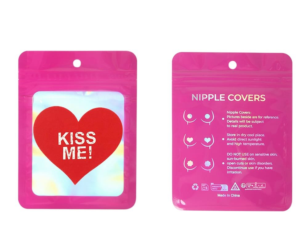 Red Heart-shaped Nipple Cover