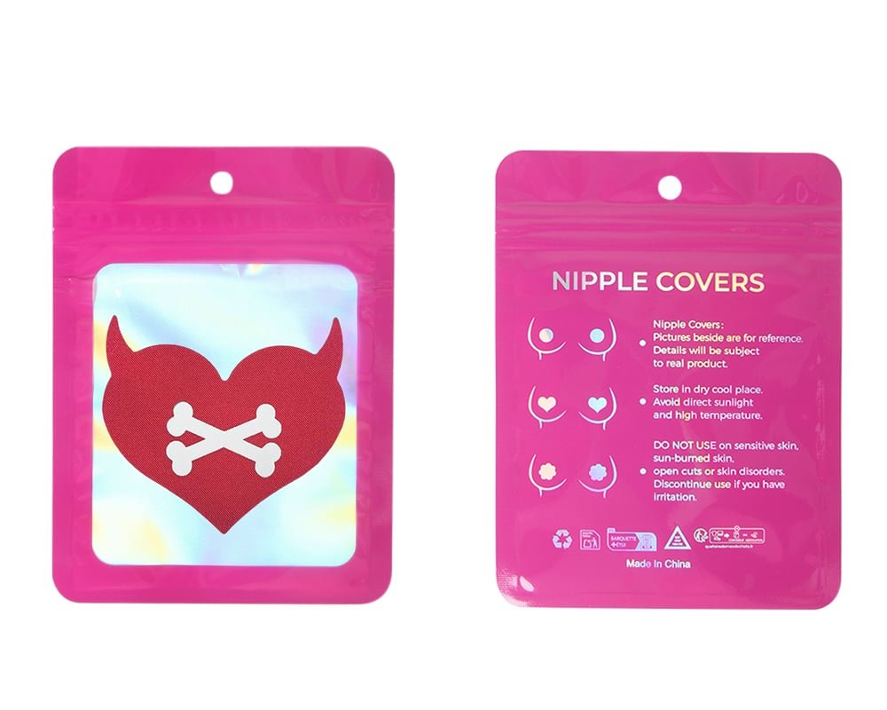 Disposable Devil Heart Nipple Cover