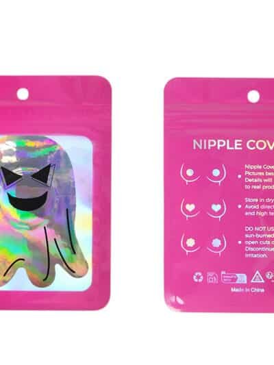Halloween Ghost Laser Look Nipple Covers