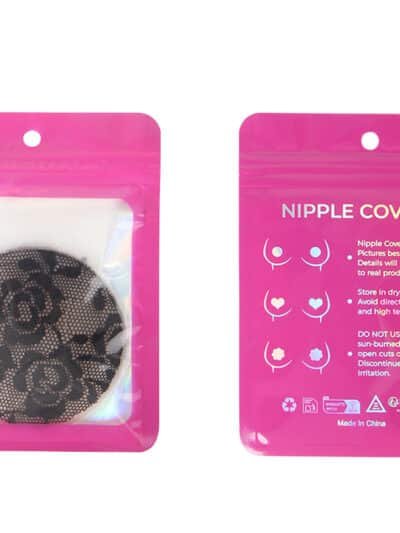 Black Color Silicone Lace Lifting Nipple Covers