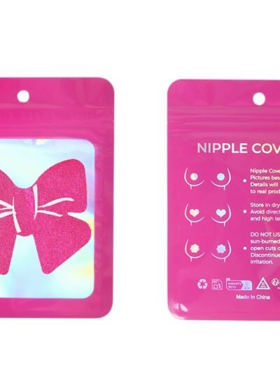 Rose Polka Dot Bow Nipple Covers