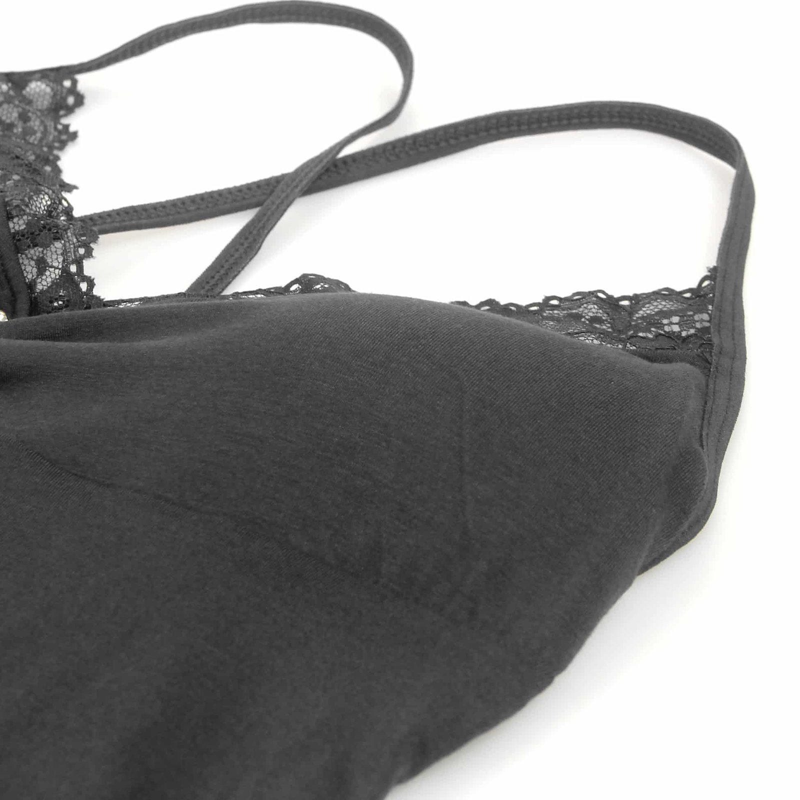 Black Sexy Modal Lace Suspender Nightwear - Image 18