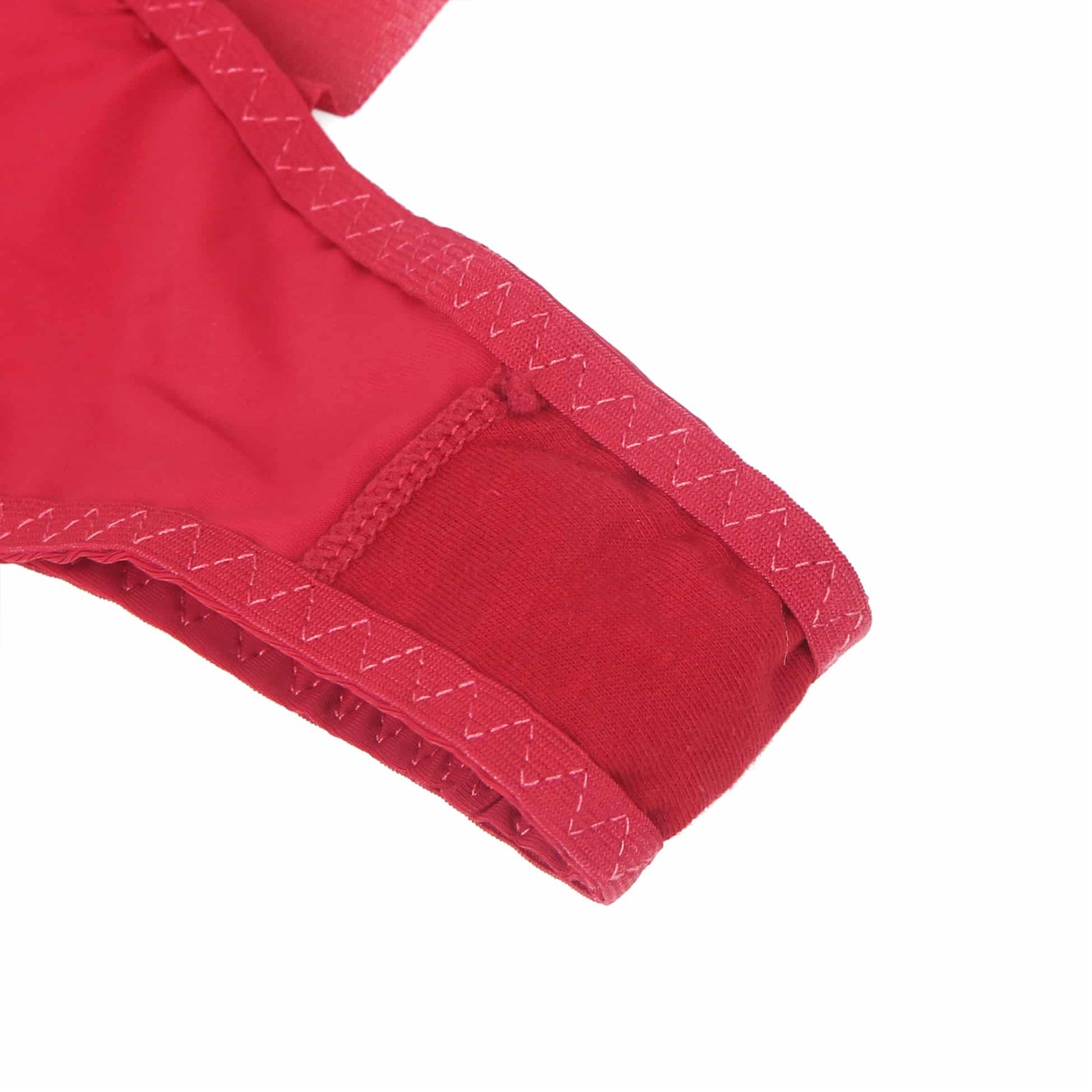Burgundy Sexy Striped Mesh Patchwork Swimming Fabric Women's Panties - Image 14