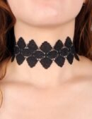 6pcs Black Sexy Lace Necklace Set